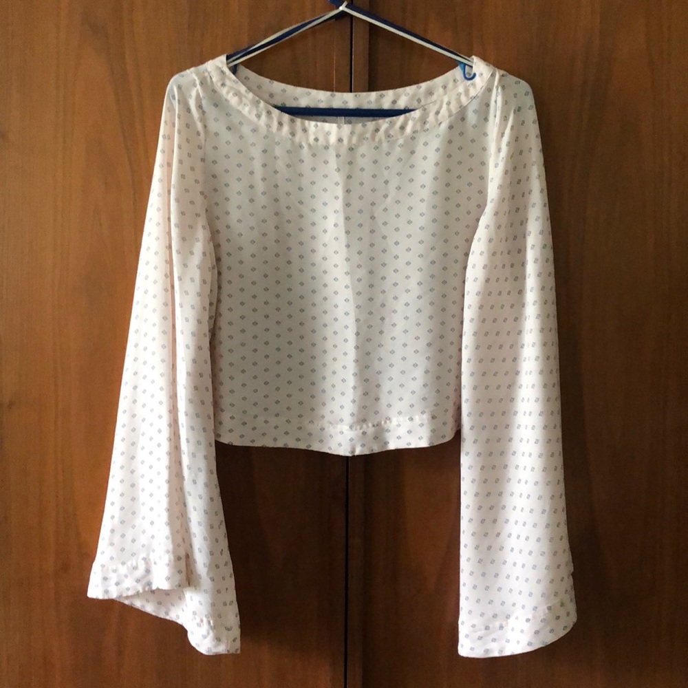 Free People bell sleeve top